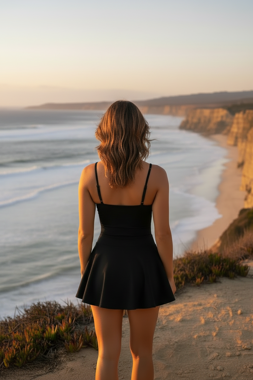 Wave Court Swim Dress