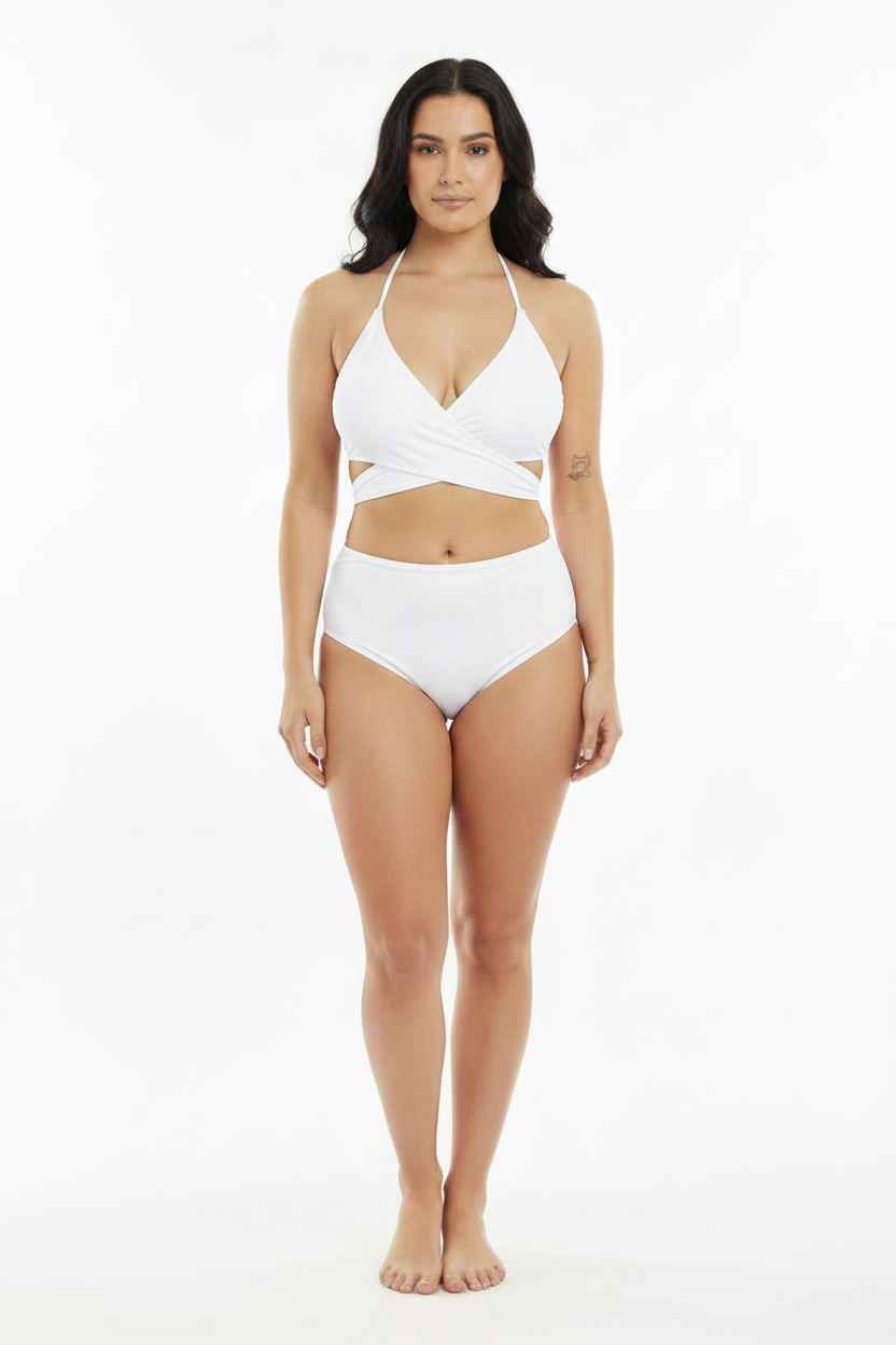 White Wrap Bikini